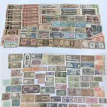 World Banknotes - A large collection of early - late 20th Century Banknotes to include, George V