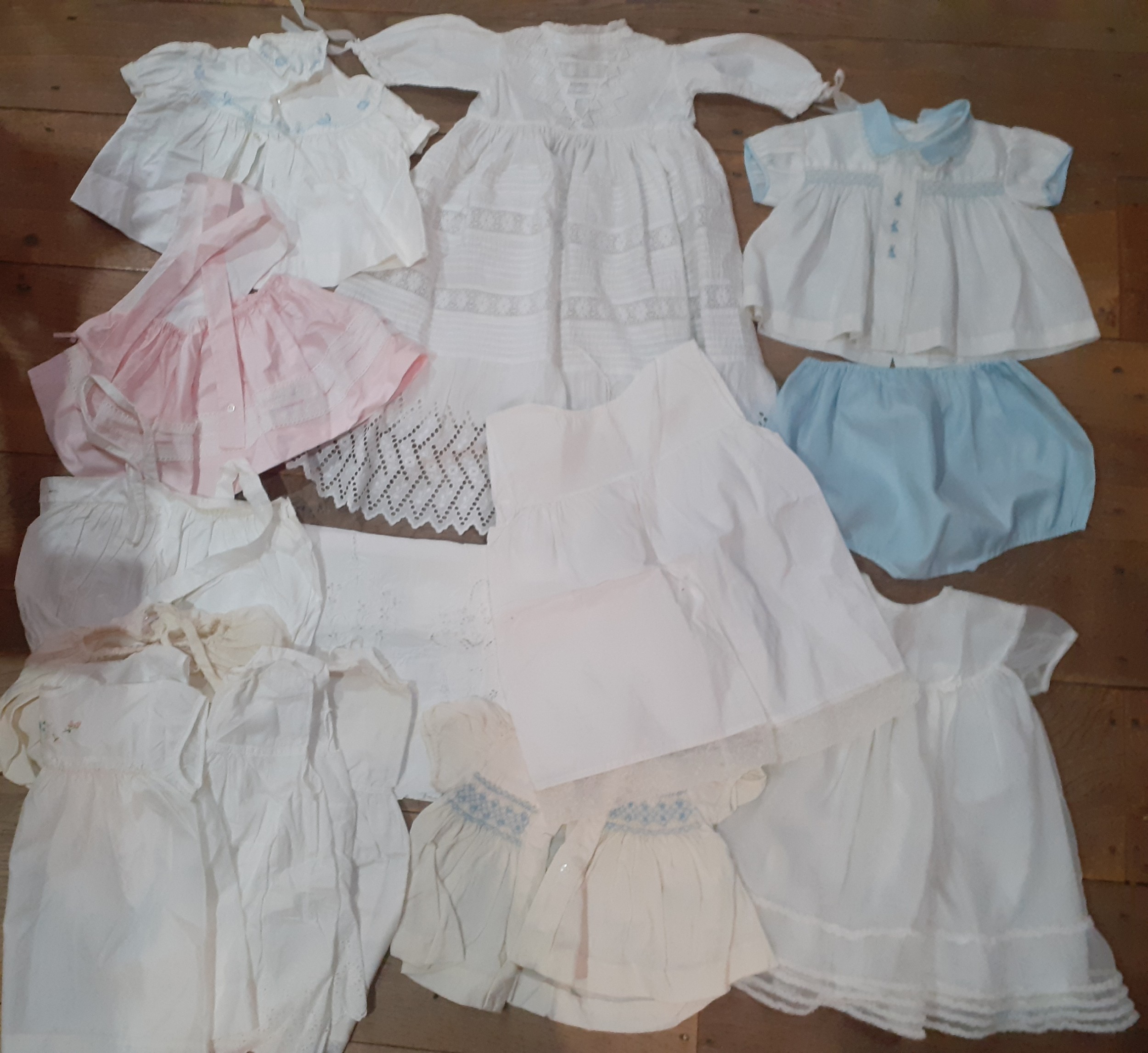 Mixed 1920's-1960's children's clothing, Victorian and later collars, 2 boxed Irish Sundew - Image 2 of 8