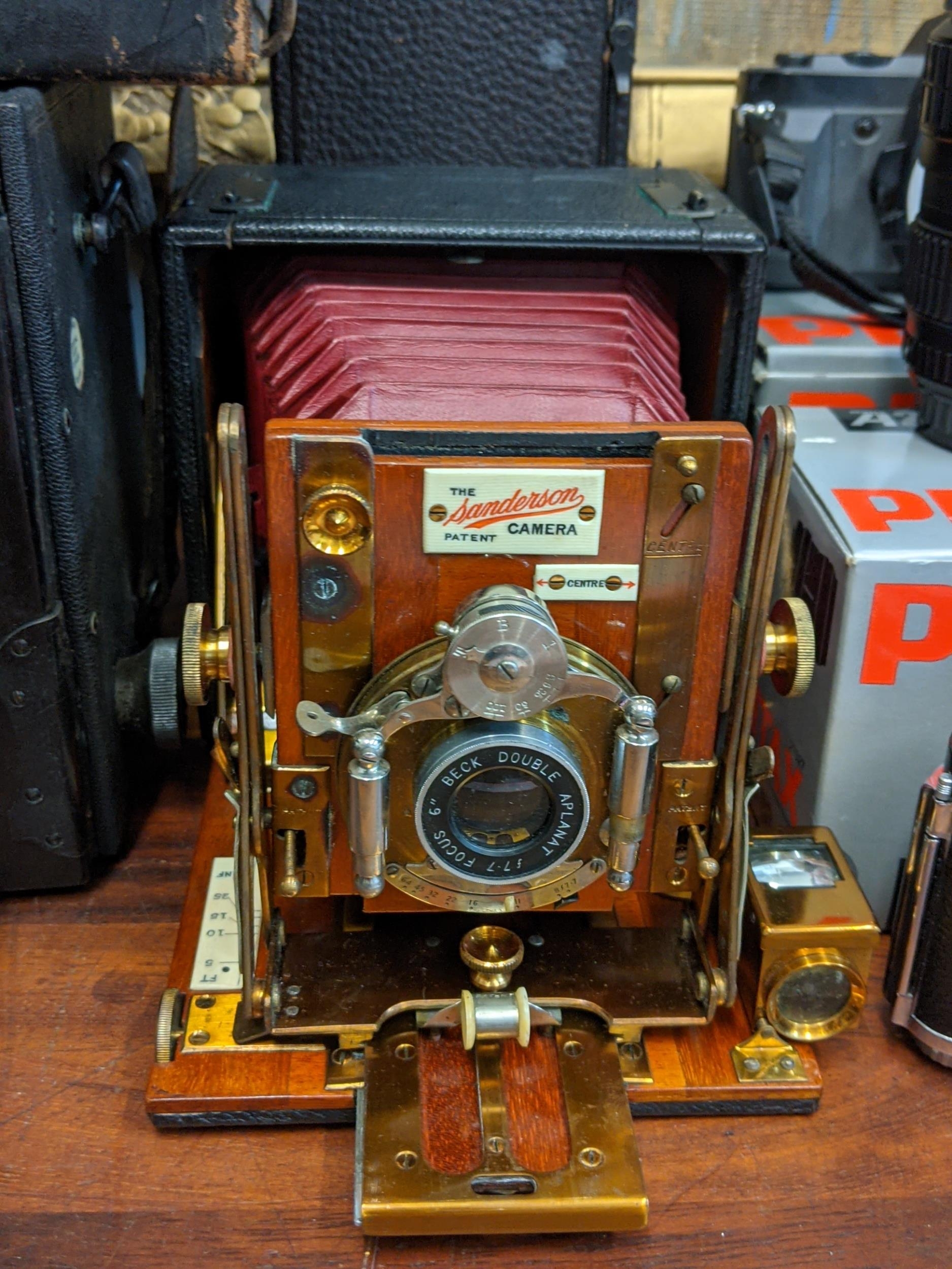 Camera and photographic accessories to include a Thornton special Ruby Reflex, The Sanderson camera, - Image 3 of 6