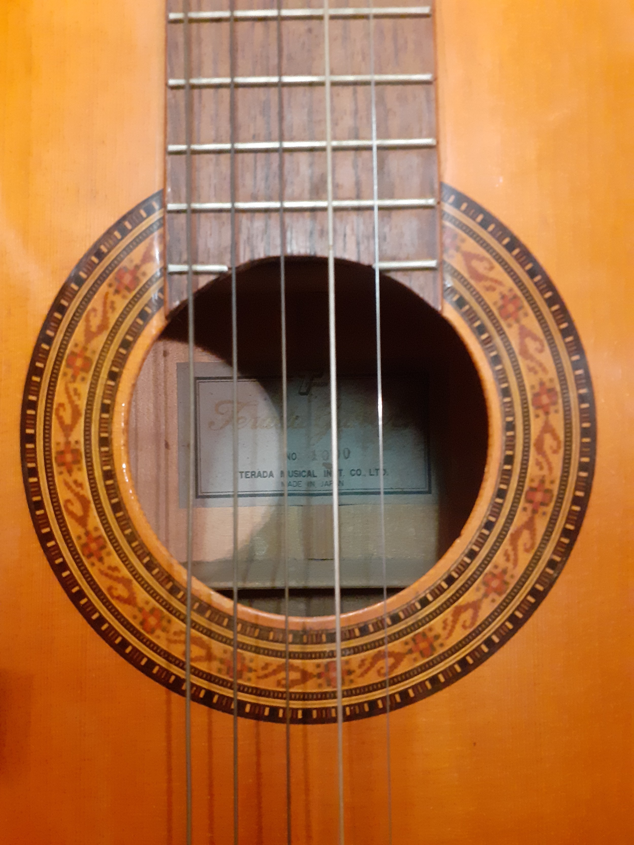 Two guitars comprising a vintage 12-string Angelica acoustic guitar, model 2856, made in Japan - Image 4 of 9