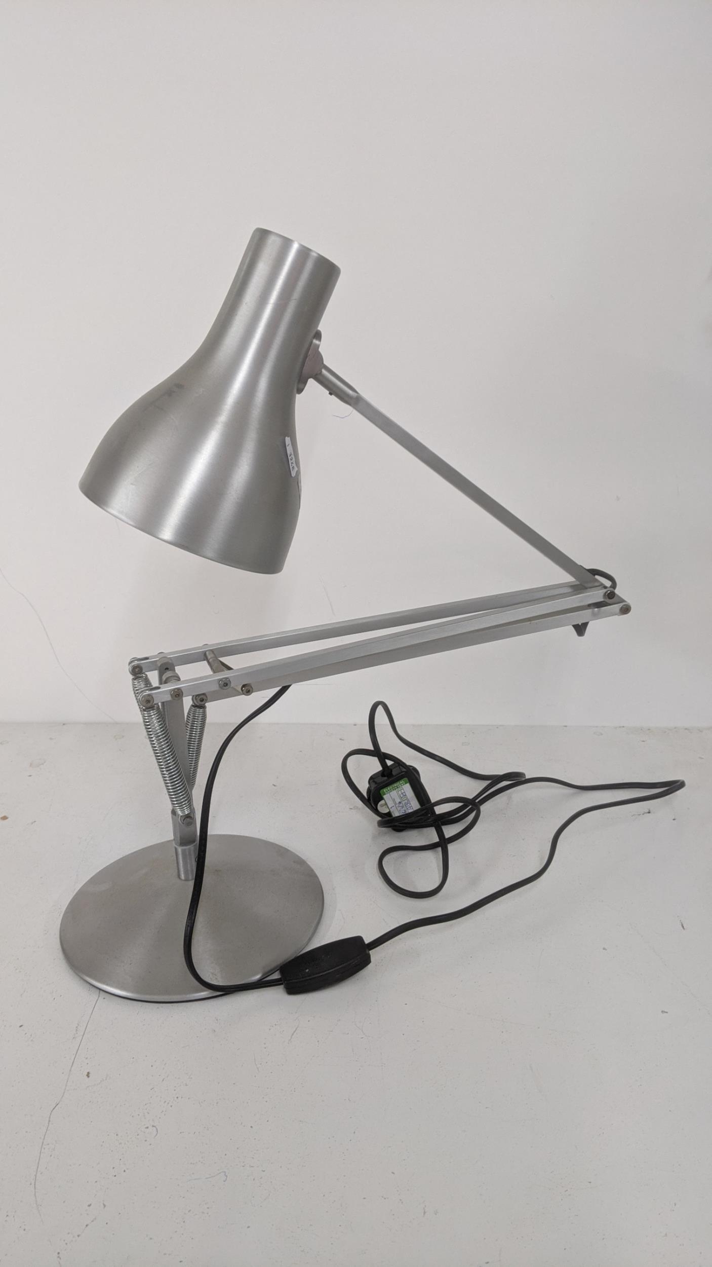 A modern silver coloured Anglepoise lamp Location: If there is no condition report shown, please - Image 2 of 3