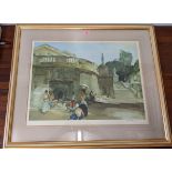 William Russell flint - Under the Palace, print signed in pencil 44cm x 60cm Location If there is no