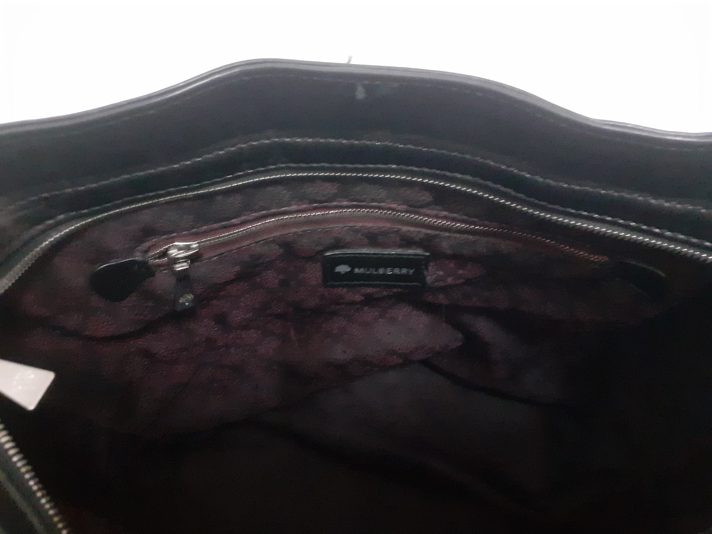 Mulberry- A black 'Helier' leather congo handbag having silver tone hardware, serial number to - Image 7 of 10