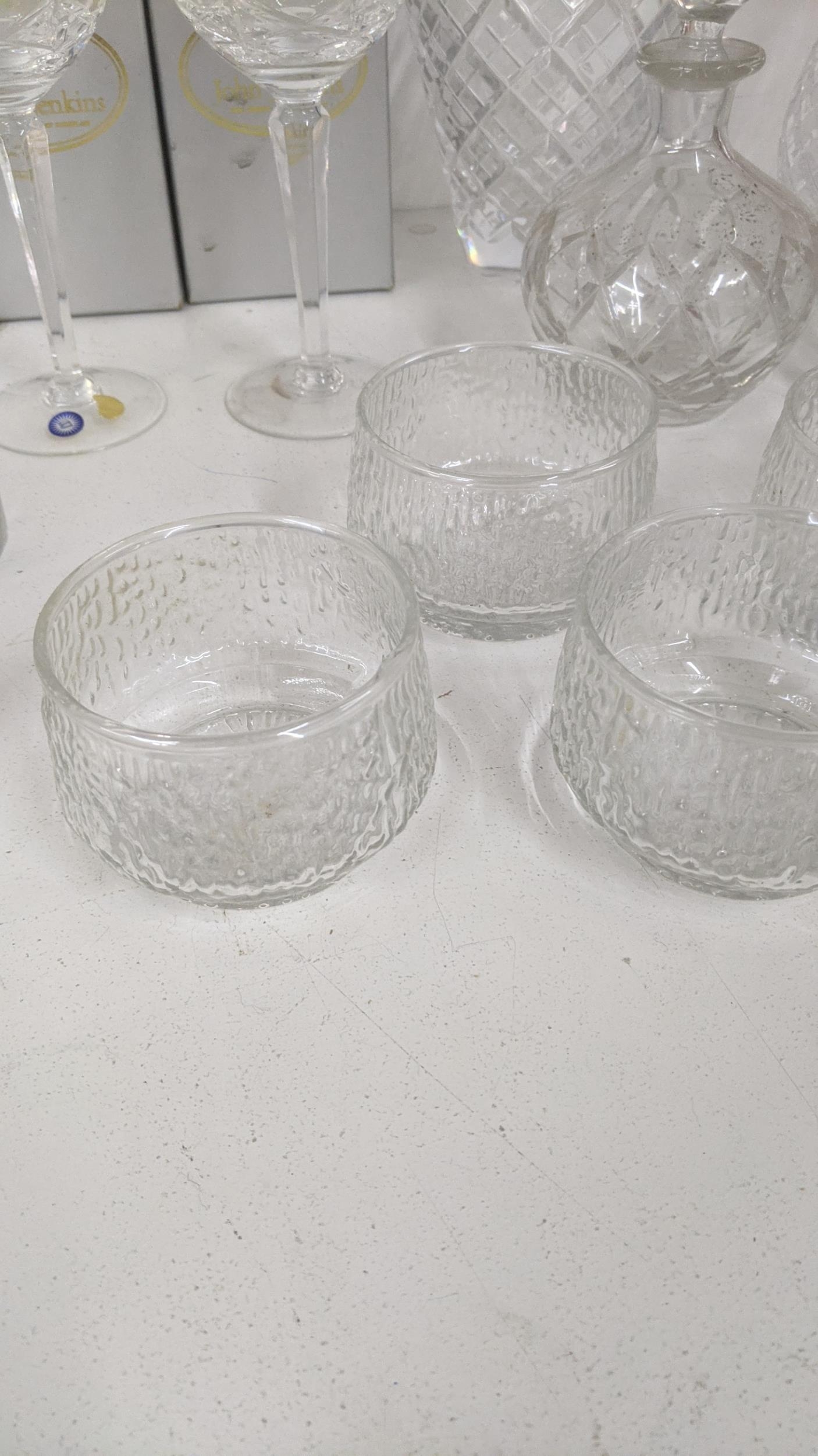 Mixed glassware to include three John Jenkins glasses, boxed, along with Stuart Crystal cut - Image 2 of 5