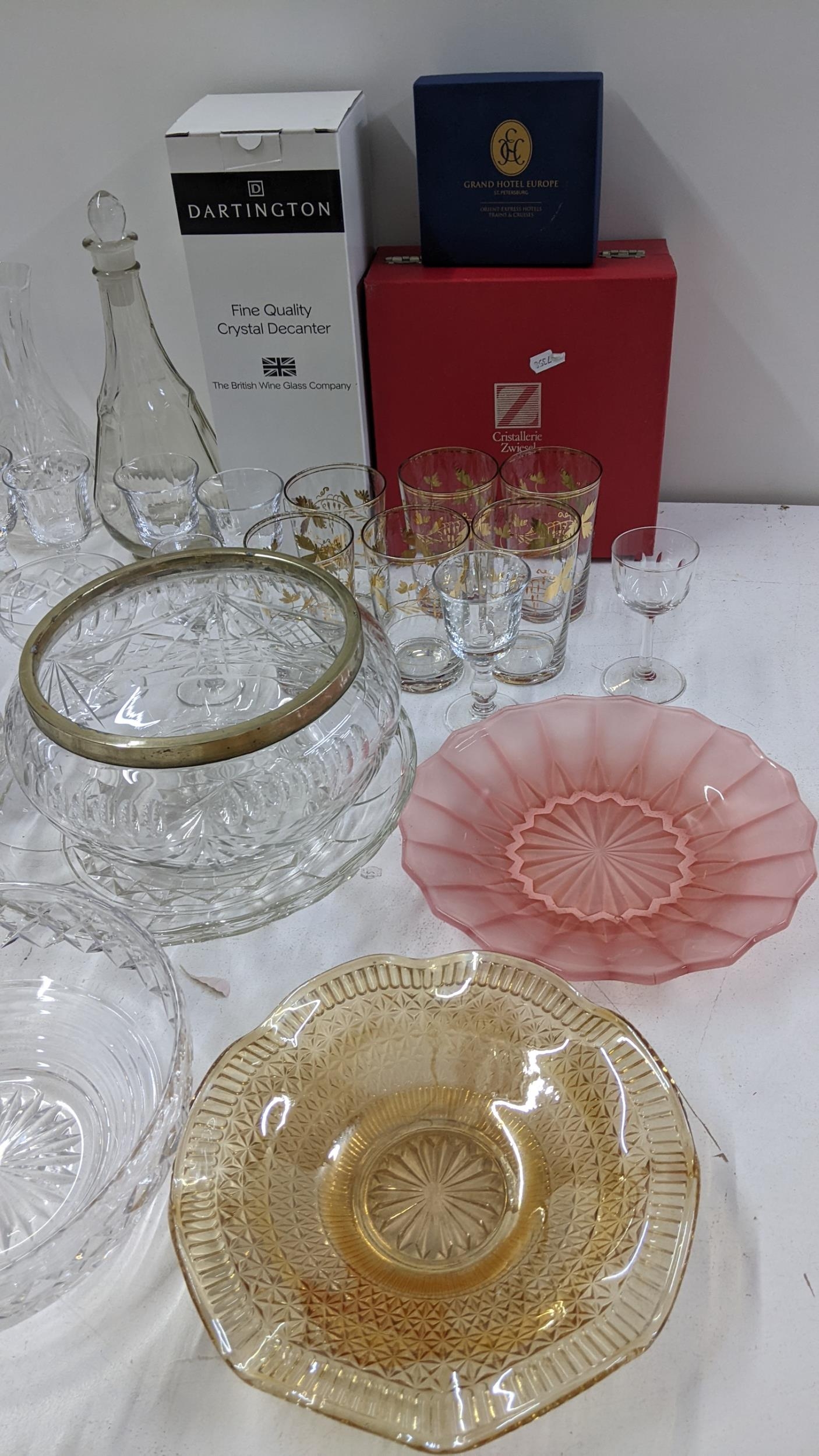 Mixed glassware to include a boxed Dartington crystal decanter and others Location: If there is no - Image 2 of 5