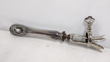 A French silver plated ham bone holder Location: If there is no condition report shown, please