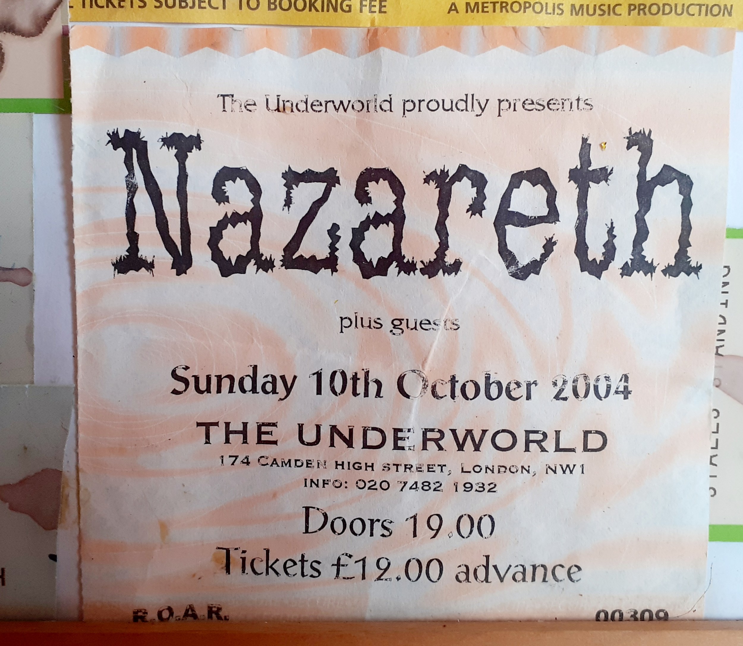 Two framed montages of music concert tickets to include Nazareth 2004 The Underworld, London, - Image 6 of 8