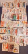 Approximately 40 vintage dress-making patterns A/F, mainly 1970's and 1980's to include Vogue,