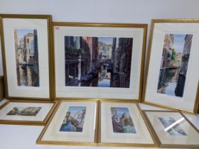 A mixed group of watercolours, signed limited edition prints, and other prints to include three Jack