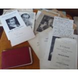 Music related collectables belonging to sisters Joan and Betty Percivall Pianist and violinist-