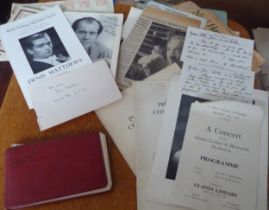 Music related collectables belonging to sisters Joan and Betty Percivall Pianist and violinist-
