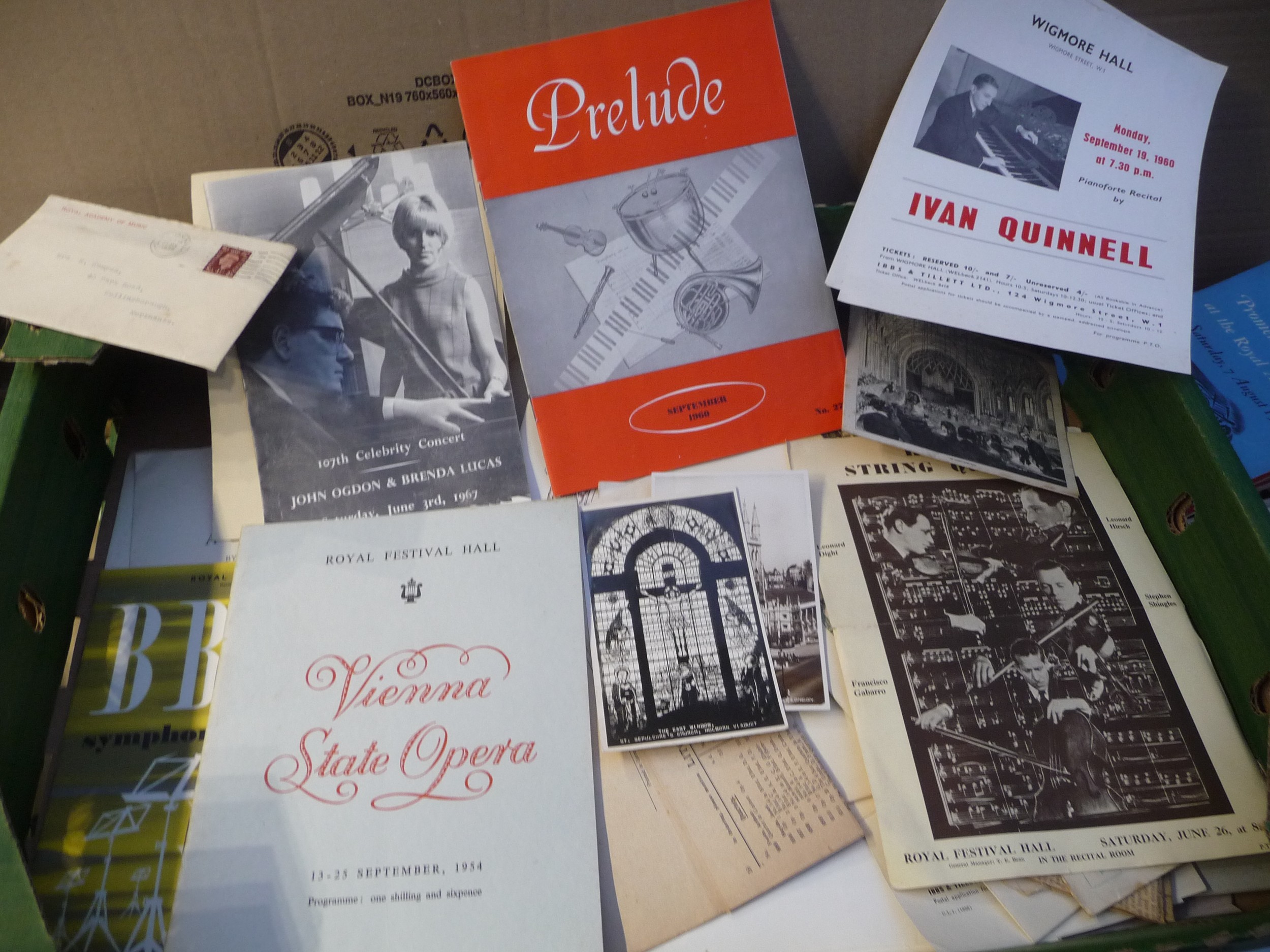 Mixed 1920’s-1950’s music related ephemera to include posters, venue and Proms programmes, letters - Image 5 of 9