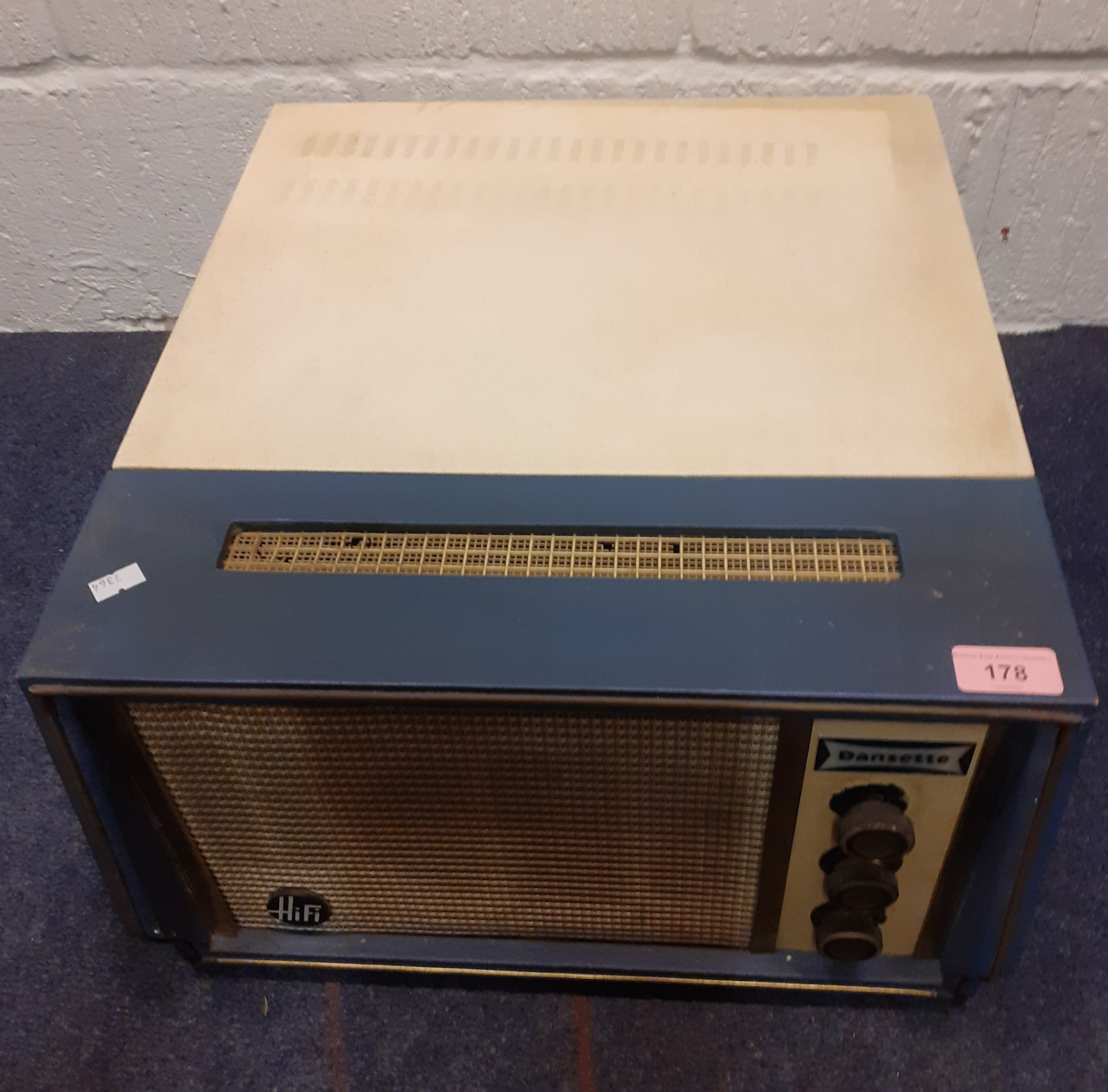 A vintage Dansette HI-FI in cream and blue case with Garrard turntable. Location:G If there is no - Image 3 of 5