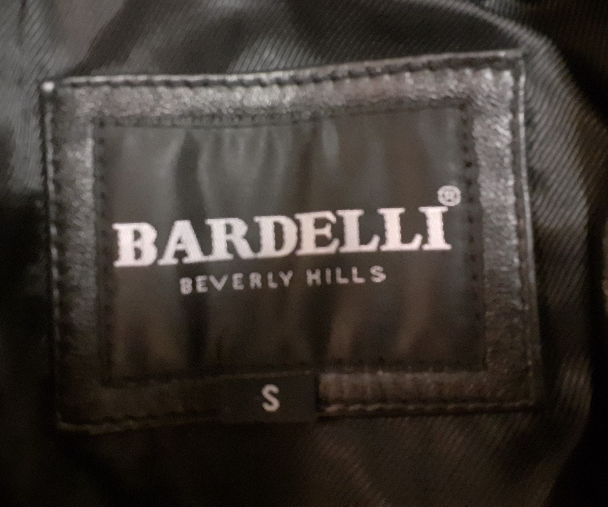 A Bardelli Beverley Hills soft black leather jacket having 3 front pockets and 3 button fastening, - Image 5 of 5
