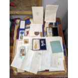 Freemasons and Masonic related items to include ephemera relating to a Mr Douglas Hepsworth