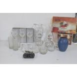 Mixed glassware to include three John Jenkins glasses, boxed, along with Stuart Crystal cut