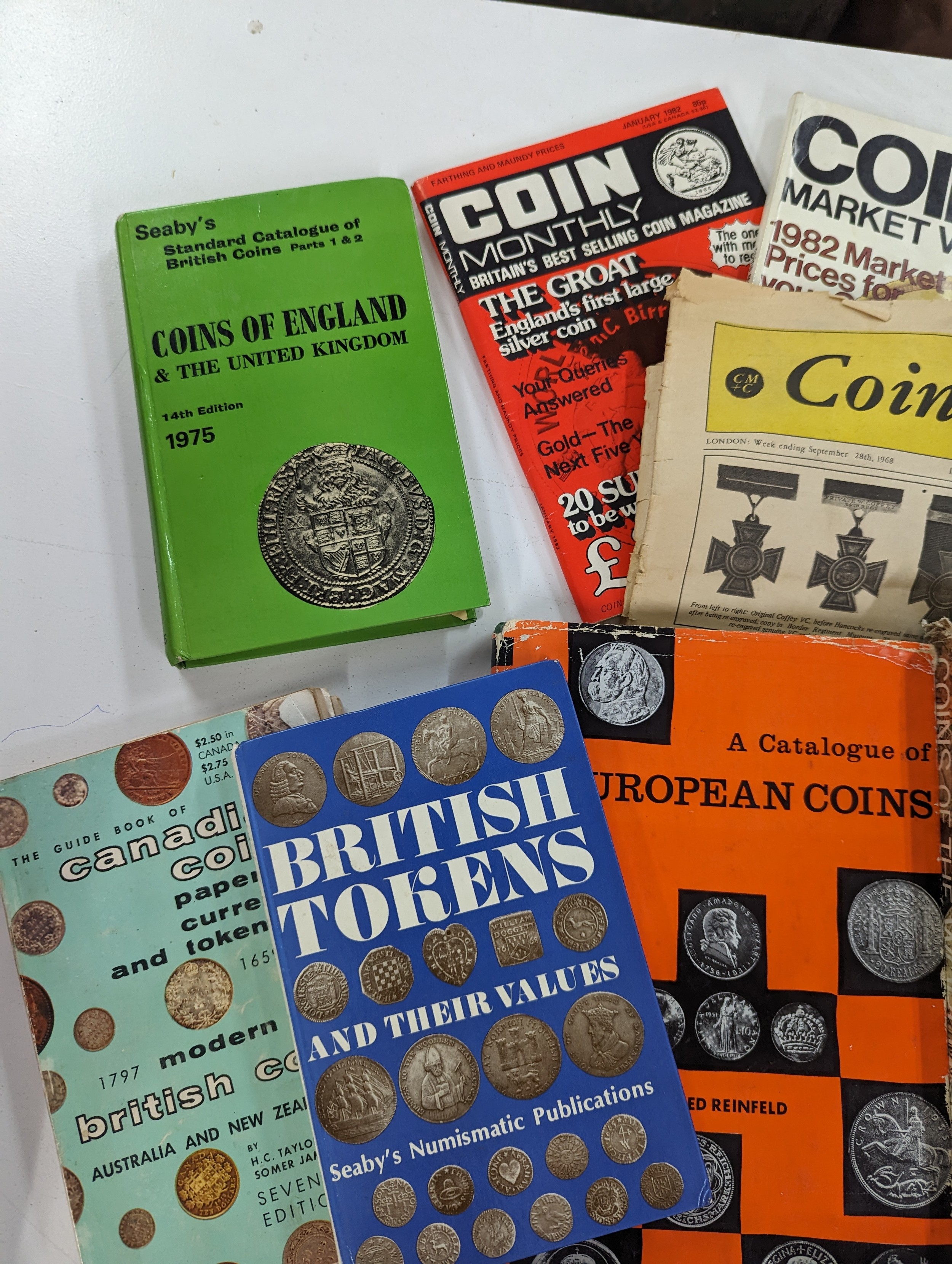 A collection of Numismatic reference books to include, British Tokens, Coins of the World 1750-1850, - Image 4 of 8