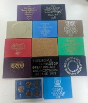 Coin Sets - a collection of UK year sets 1970-1981, along with Coinage of the Falkland Islands
