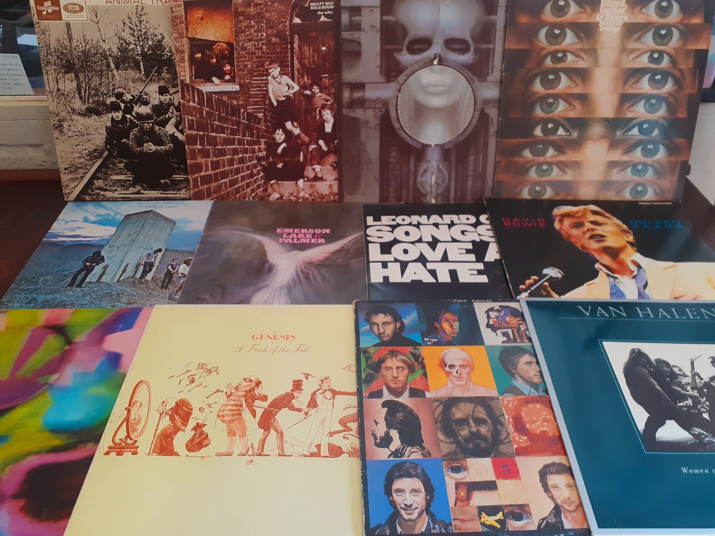 A quantity of 15 vintage LP's and music memorabilia to include The Who, Animals, David Bowie, - Image 2 of 5