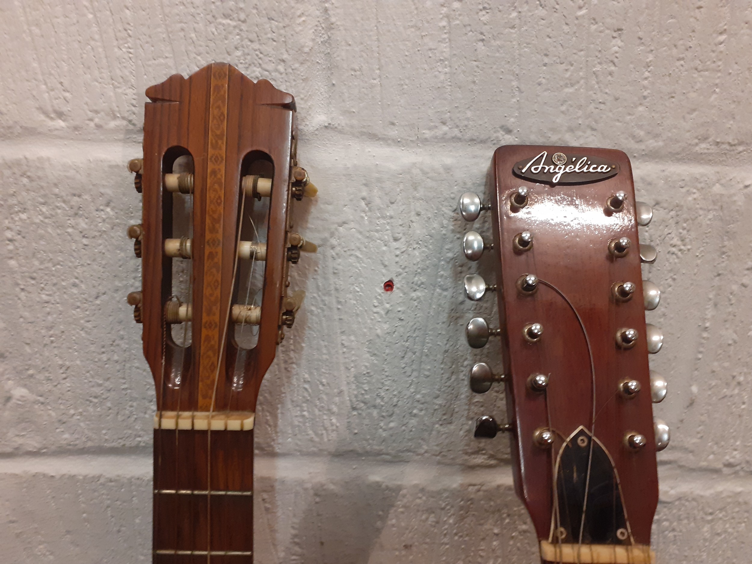 Two guitars comprising a vintage 12-string Angelica acoustic guitar, model 2856, made in Japan - Image 3 of 9