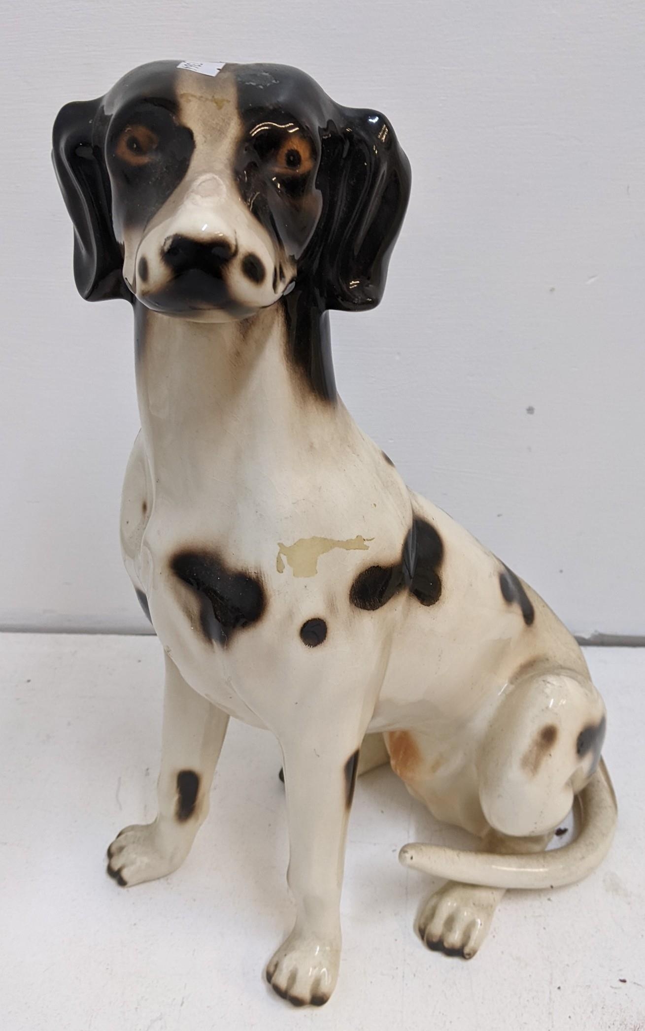 Mixed figurines to include a Dalmatian, Labrador, a vase shaped as a Leopard, a carved bottle holder - Image 5 of 6