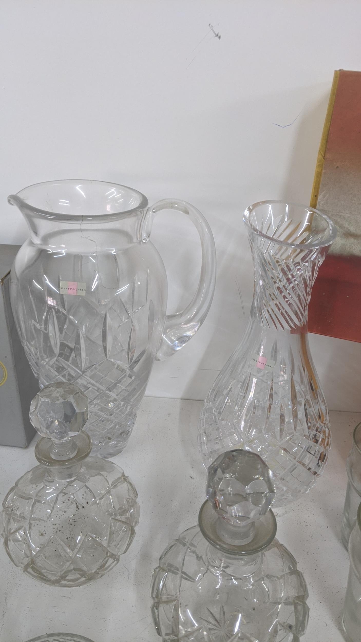 Mixed glassware to include three John Jenkins glasses, boxed, along with Stuart Crystal cut - Image 4 of 5