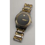 A Movado gent's quartz bi-coloured wristwatch Location:CAB3