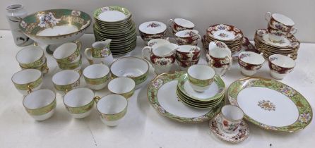 Mixed porcelain to include a Japanese Noritake centre bowl with a Noritake part tea service and