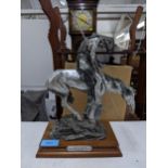 A pewter model made by Chilmark U.S.A dated 1985, titled 'End Of The Trail' inspired by James