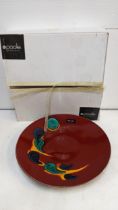 A large Poole Pottery Odyssey pattern charger, 42cm in original box Location: If there is no