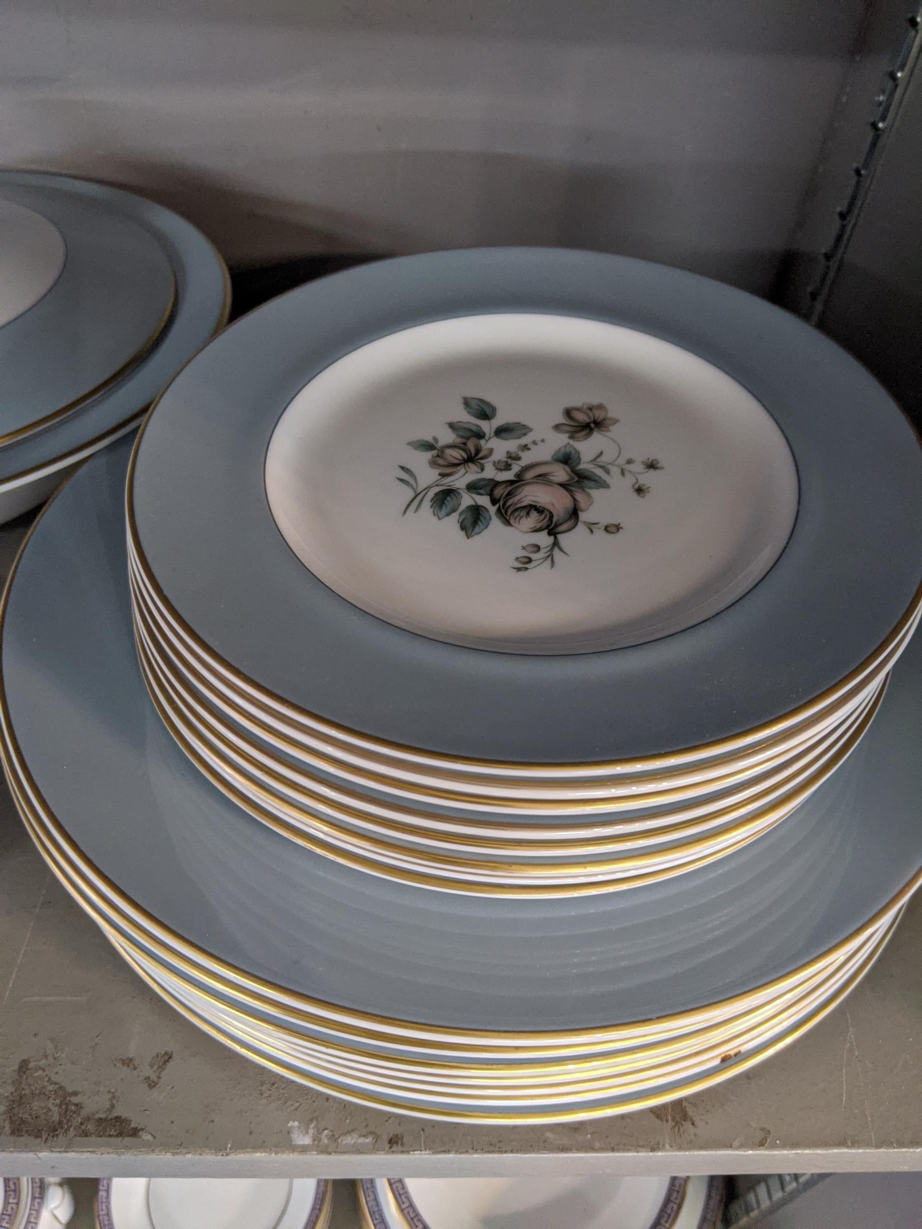 A Royal Doulton dinner service 'Rose Elegans' pattern comprising of dinner plates, two lidded - Image 4 of 5