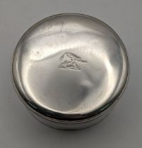 A silver Georgian dressing table pot hallmarked London 1821, 149.4g Location: If there is no