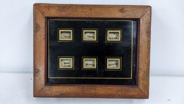 An Edwardian six window servants bell indicator Location: If there is no condition report shown,