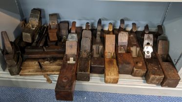 A collection of woodworking planes to include a Sorby, W. Greenslade, C. Widman and others Location:
