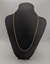 A 9ct gold rope link necklace 5.7g 52cmL Location: If there is no condition report shown, please