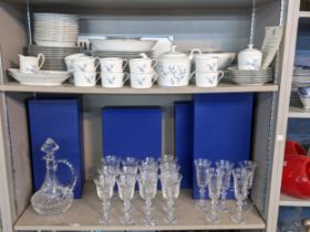A Royal Limoges porcelain dinner service comprising of dinner plates, bowls, dishes, teapot cups and