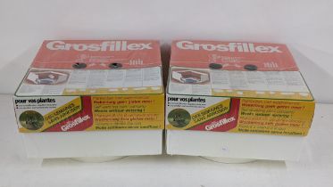 A pair of Grosfillex unused self watering plant containers Location: If there is no condition report