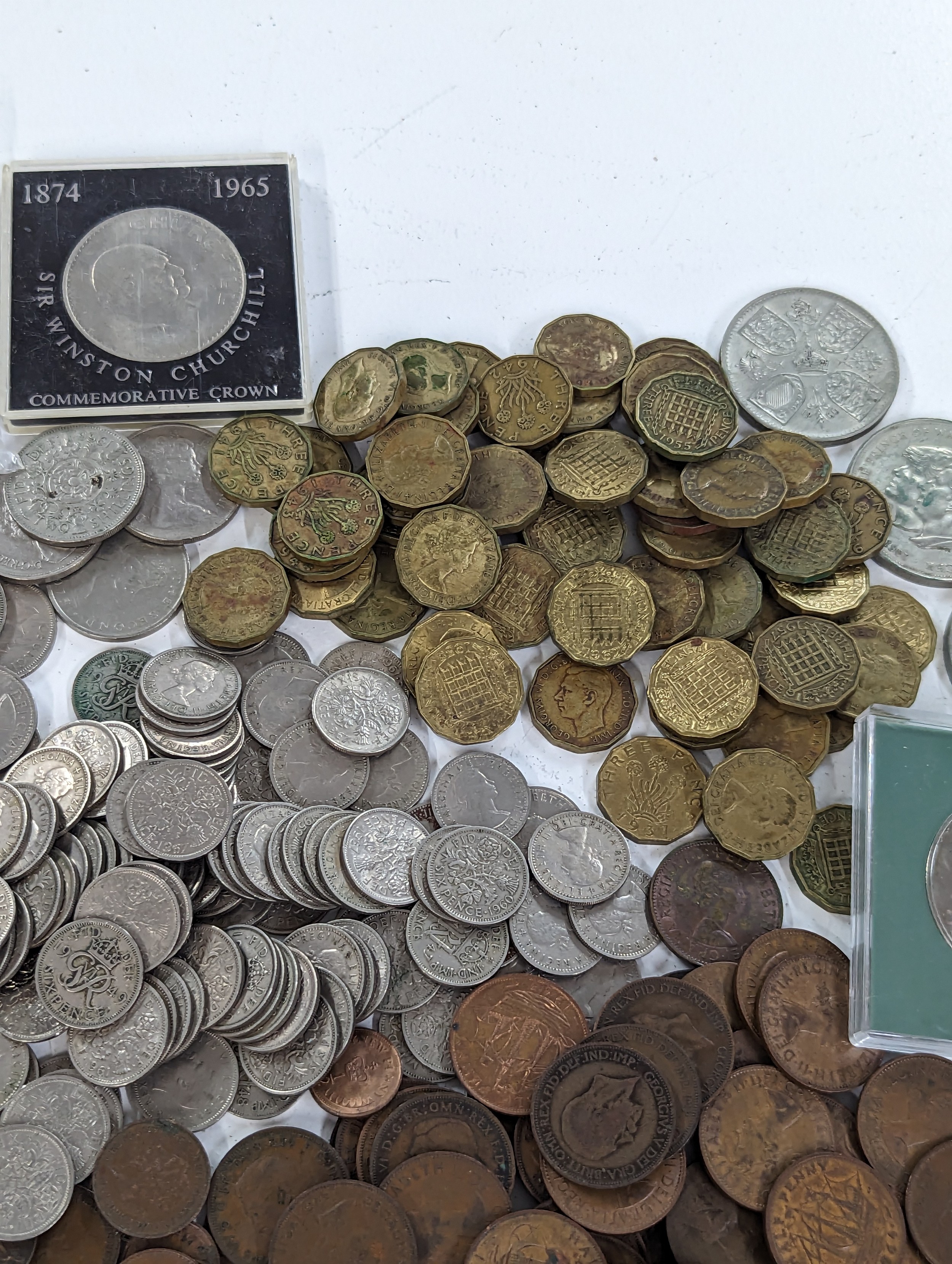 British Coins - A collection of mostly mid/late 20th Century coinage to include, Halfcrowns, - Image 2 of 10