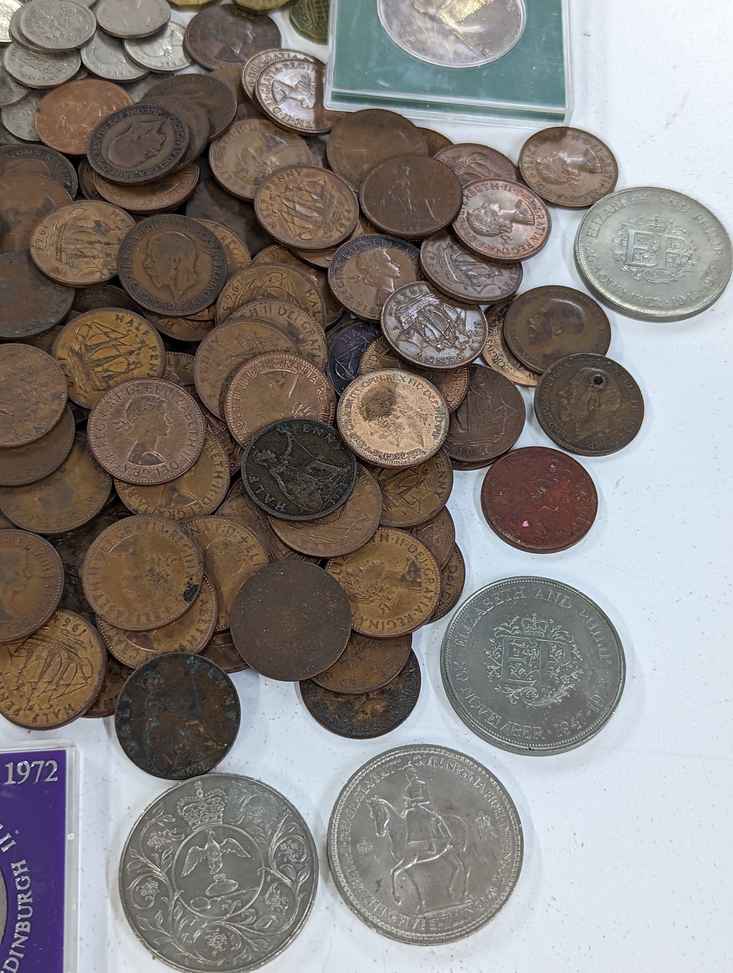 British Coins - A collection of mostly mid/late 20th Century coinage to include, Halfcrowns, - Image 7 of 10