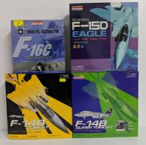 Four Dragon wings Warbirds Series models - A Boeing F -15D Eagle 12th TFS 18th TFW Shogan, a F-14