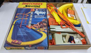 Matchbox Superfast Alpine diecast car set with original box, assumed to be complete Location: If