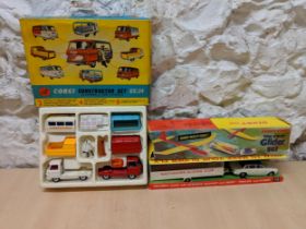 A Corgi Commer 3/4 ton Chassis construction set GS/24, and a Dinky Toy tow-away Glider set