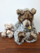 A Charlie Bears ' Diesel' teddy bear and a collector bear Location: If there is