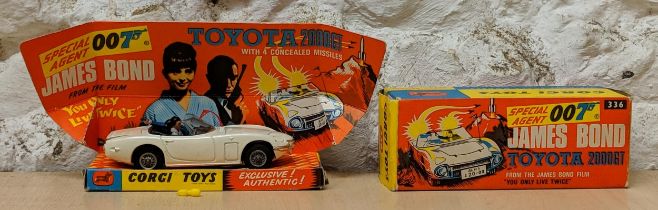 A Corgi Special Agent 007 James Bond Toyota 2000GT (from the film You Only Live Twice) with four