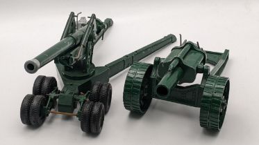 Two Britain's Diecast toy canons to include a Long Tom field gun and one other Location: If there is