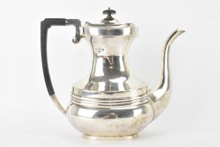 An Edwardian silver coffee pot by the Fattorini Brothers (John & Edward Fattorini), hallmarked