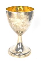 A George III silver goblet, by William & Patrick Cunningham, hallmarked Edinburgh 1796, the bowl