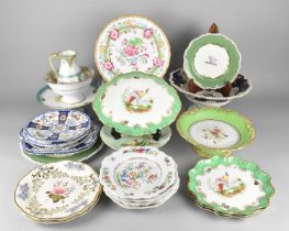 A Collection of Various 19th and 20th Century Ceramics to comprise Tazzas, Part Porcelain Fruit