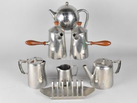 A Collection of Various Old Hall Stainless Steel to comprise Hot Chocolate Pots, Hot Water Pots,