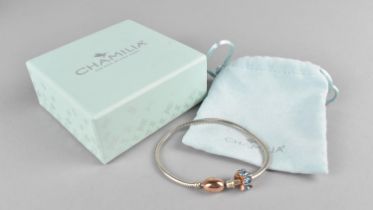 A Boxed Chamilia Charm Bracelet with One Charm